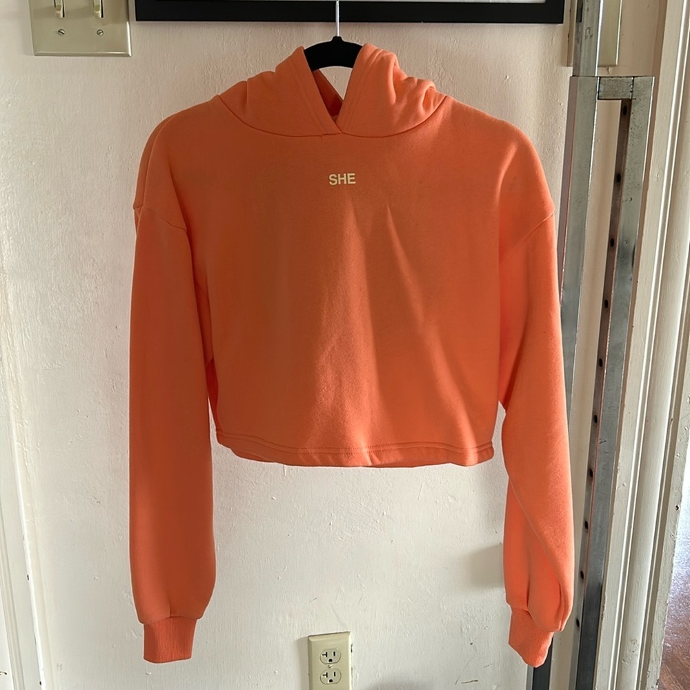 Darc Sport cropped “She” wolf hoodie